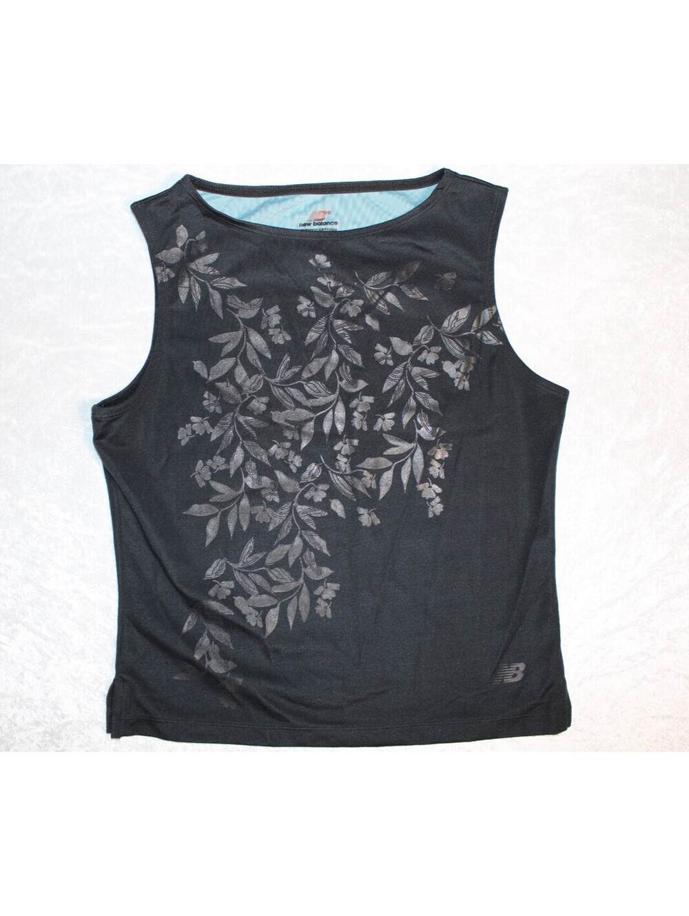 New Balance Athletic Tank Black Floral Womens Size Medium